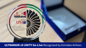 Ultramain v9 Unity Go-Live Recognized by Emirates Airlines